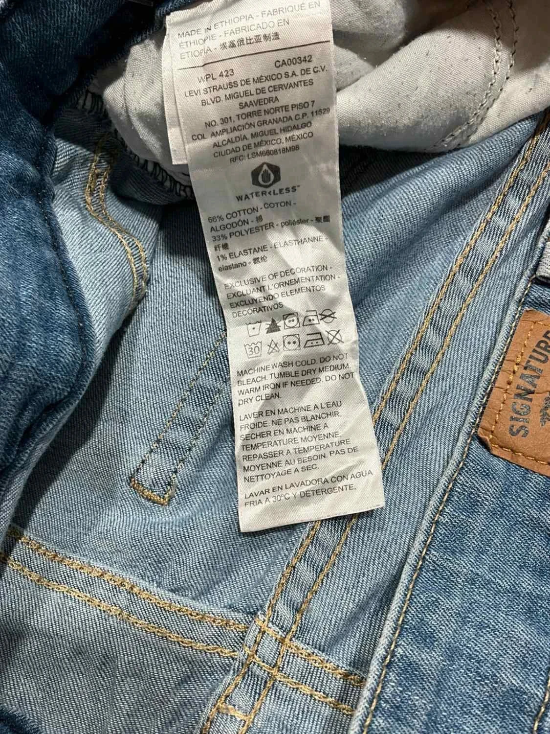 Jean Levi's Signature Mid Rise Slim W35 L30 Vintage Bleu Lvf 001 – photo 10
